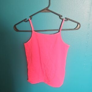 wonder nation Bright Pink Spaghetti Strap Tank Top